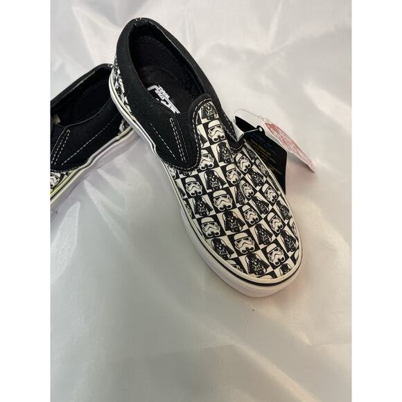 VANS Star Wars Slip-On Dkside/Chckrbd Size Kids 1.5 Lmtd Edition- SEE DESCRIPT - Picture 2 of 8